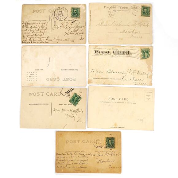 Set of 7 Early 1900s Postcards, RPPC, Soldier, Farm & Rural Life, Dog Photograph - Picture 2 of 3